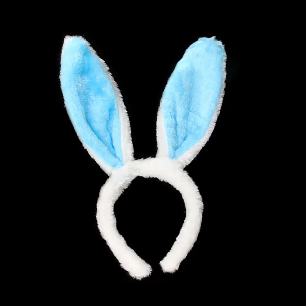 Easter fluffy rabbit ears headband fashion popular simple style cute hair accessories daily match Christmas holiday gifts