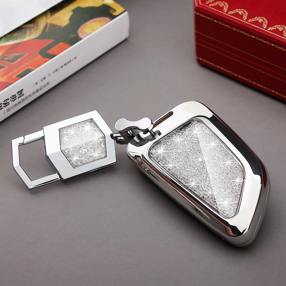 

Style Car Key Cover For BMW 320li/523li/525li/528li/530 /X2/X5/X3/X4/X6/118i/730 F15 F16 G30 G11 Keys Protection Case Chain Bag