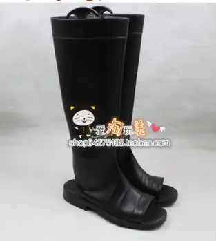 

Naruto Uchiha Sasuke Men Cosplay Boots Shoes Black New Version Shoe Boot Customized Size