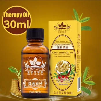 

Ginger Oil Essential Oils Body Massage Oil Dampness Therapy Relieve Pain Anti-Aging Lymphatic Detoxification Body Skin Care 30ml