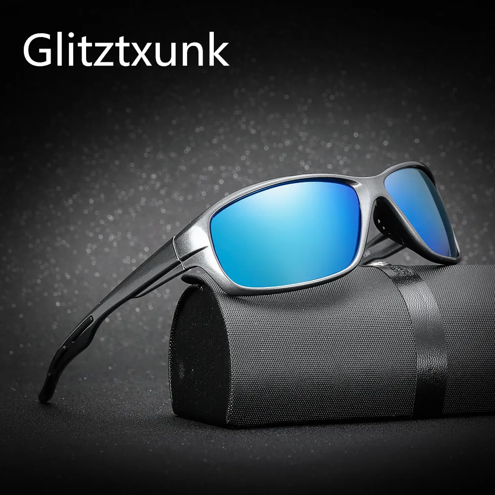 Мужские поляризованные солнцезащитные очки Glitztxunk 2019 UV400 высококачественные