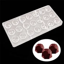21 сетки любовь сердце/алмаз принадлежность для изготовления шоколадных форм поликарбоната PC DIY конфеты формы прозрачный мороженое куб лоток# LR2