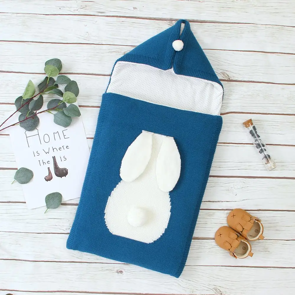 Baby Sleeping Bags Newborn Bebes Swaddle Wrap Sleep Sacks for Stroller Bunny Rabbit Infantil Kids Boys Girls Hospital Envelopes