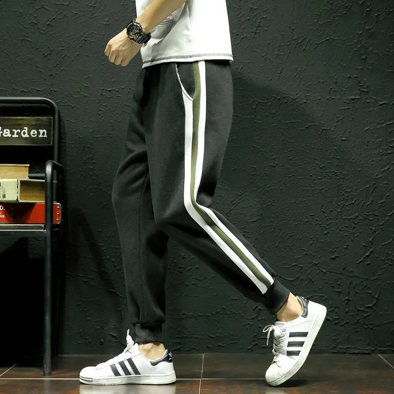 Autumn Pants Men's Teenager Cool Casual Pants Trousers Korean-style Trend Workwear Versatile Men's Trousers Slim Fit Ankle Bande