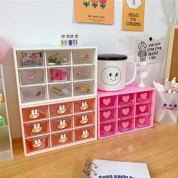 

Multi-grid Storage Box Drawer Organization Transparent Jewelry Stationery Container