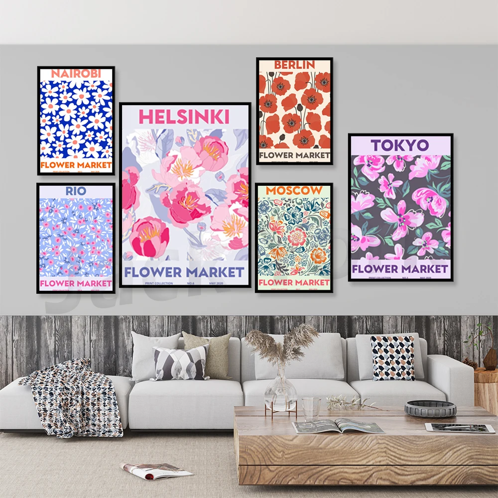 

Печать на цветочном рынке, цветочный рынок Денвер, плакат на цветочном рынке, ботаническое искусство стен, цветочный плакат, цветочный рынок
