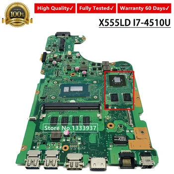 

X555LD Laptop motherboard I7-4510U for ASUS X555LA X555LD X555LF X555LJ X555L X555 mainboard