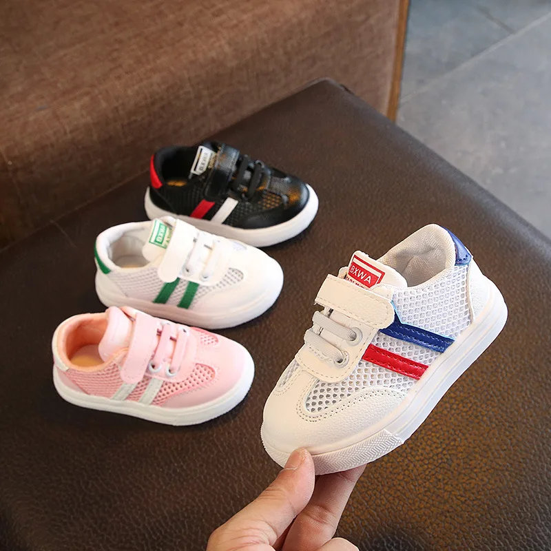 summer new children's shoes kid's sports and leisure net shoes boys breathable baby shoes girls single mesh board shoes