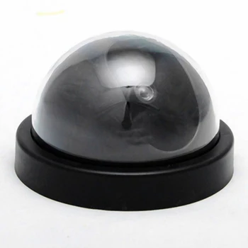 

Outdoor Indoor Abs Surveillance Camera Dummy Fake Cctv Security Dome Camera With Flashing Red Led Light