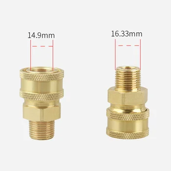 

3/8" quick connect stainless steel fitting Pressure Washer Hose Connector Adapter Plugs Parts Set Kit Female male NPT Socket
