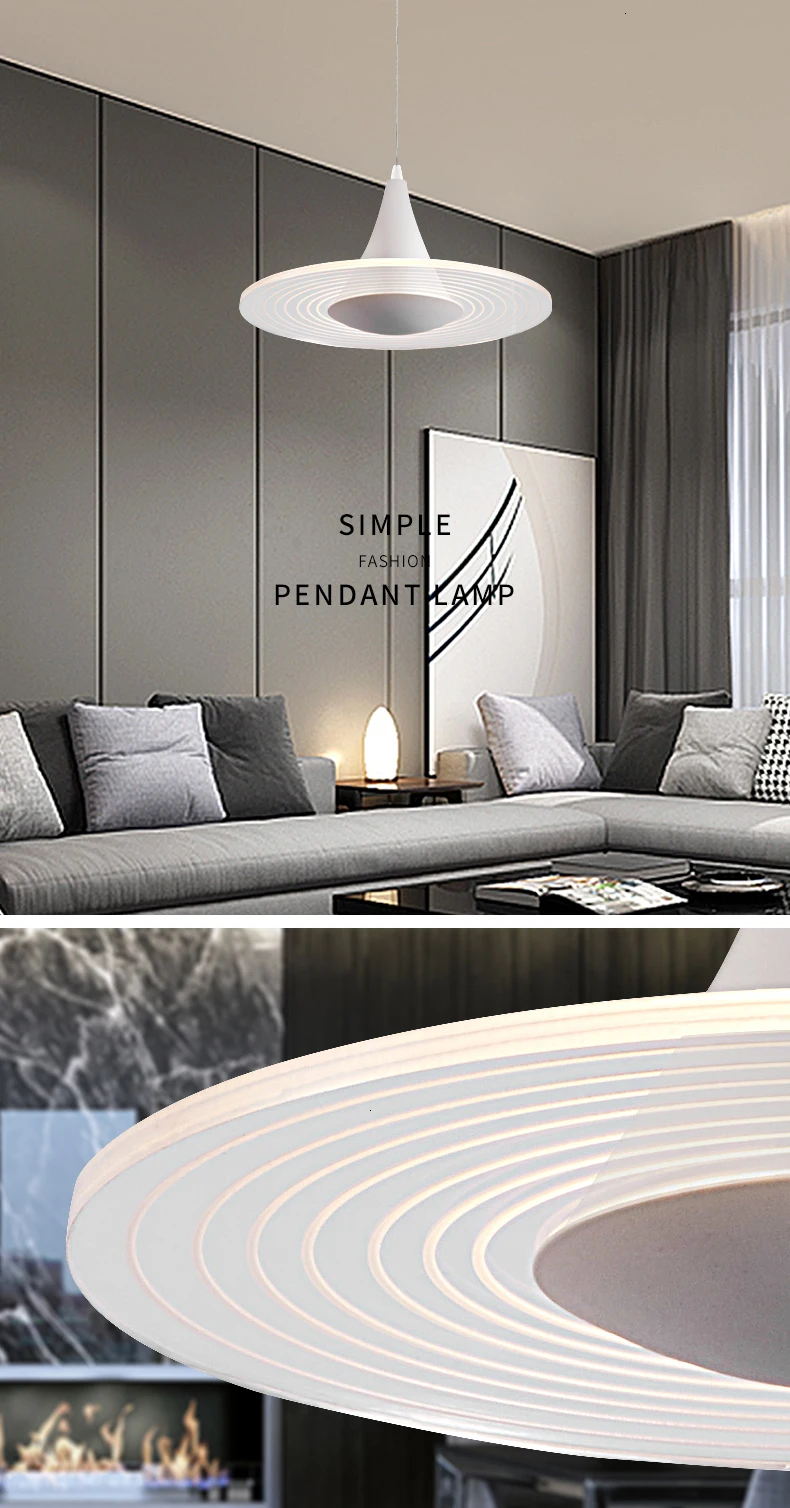 Современный мульти светодиодный потолочный медный скандинавский Европейский дизайнерский алюминиевый педант круглой формы Люстры Подвесные светодиодные лампы