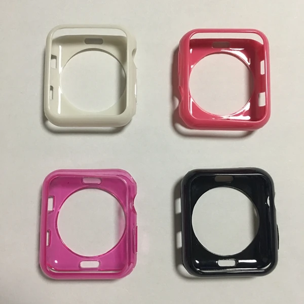 Высокое качество 38 мм 42 40 44 Резина для Apple Watch Case Series 1 2 3 4 5 TPU Мягкий тонкий защитный