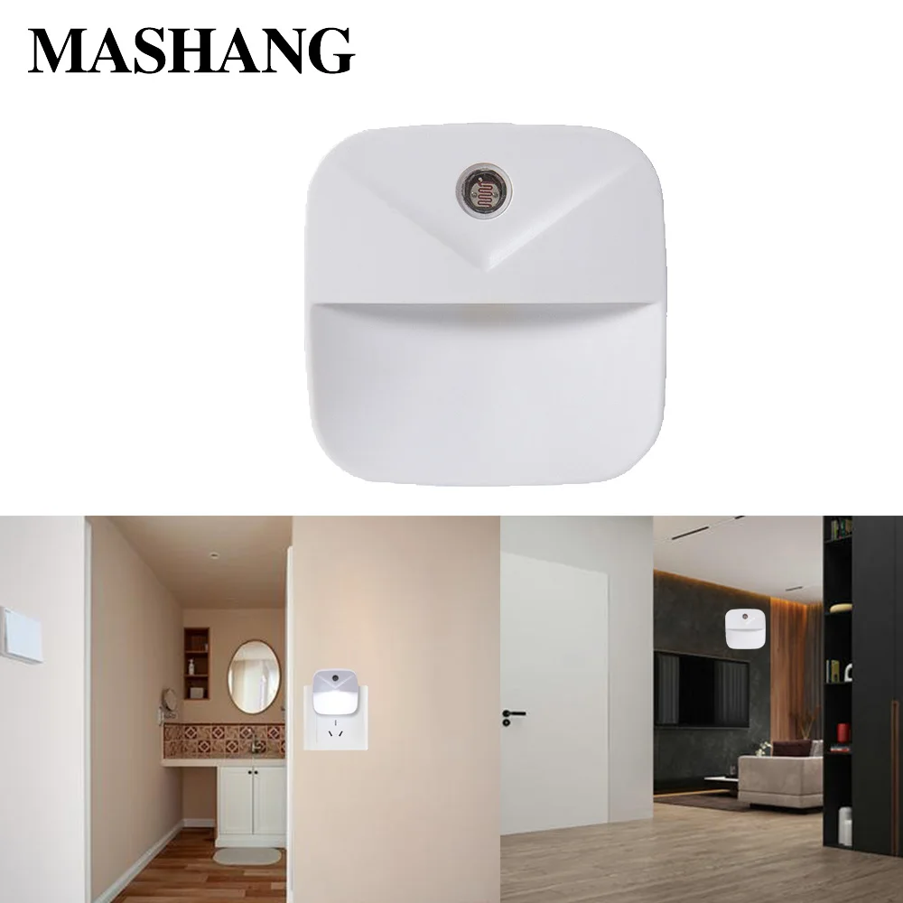 

LED Night Light Wireless Smart Light Sensor Control Lights EU US Plug Bed Side stairs Wall Lamp For Kids Baby Bedroom Lighting