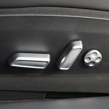 

Interior Switch Button Cover For Tesla Model 3 Silver 6pcs Set Seat Decor