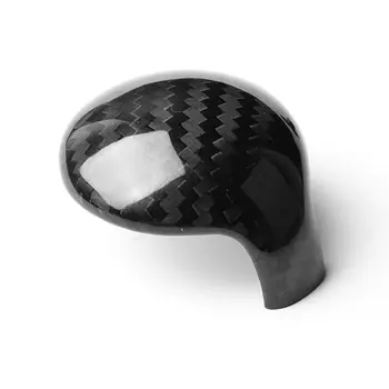 

1PC New Carbon Fiber Gear Shift Knob Cover Trim Set for Car For Ford Mustang 2015+ Car Interior Decoration Set