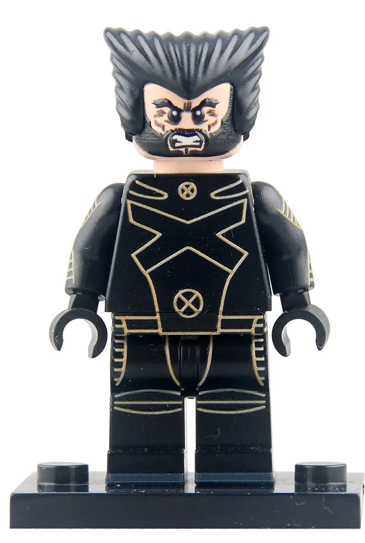 

Super Heroes X-Man Wolverine With Claws Mystique Quick Silver Professor X Model Building Blocks Bricks Children Gift Toys PG022