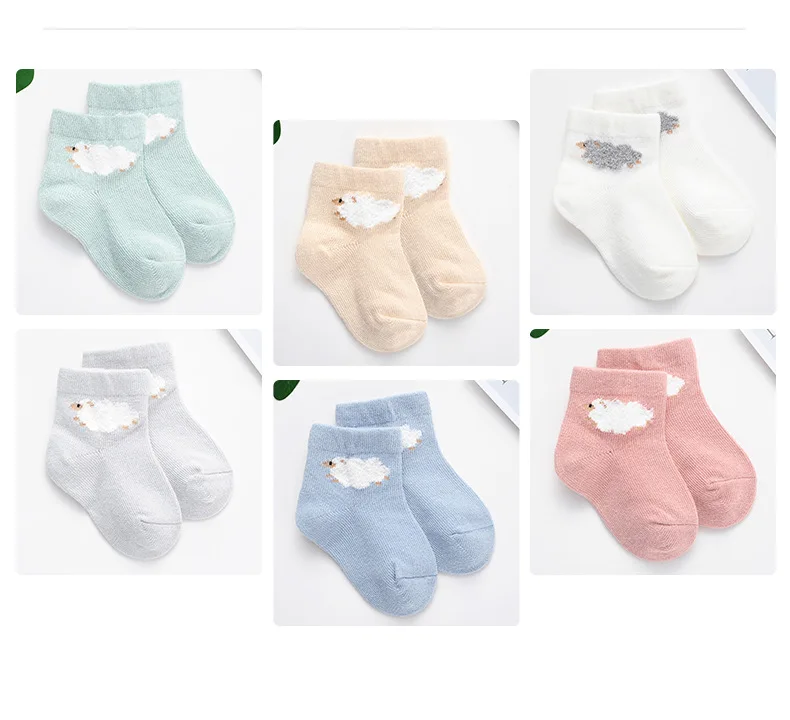 6 пар/лот, носки для малышей 0-2 лет тонкие сетчатые носки для маленьких девочек, хлопковые носки для новорожденных мальчиков, одежда для малышей, аксессуары