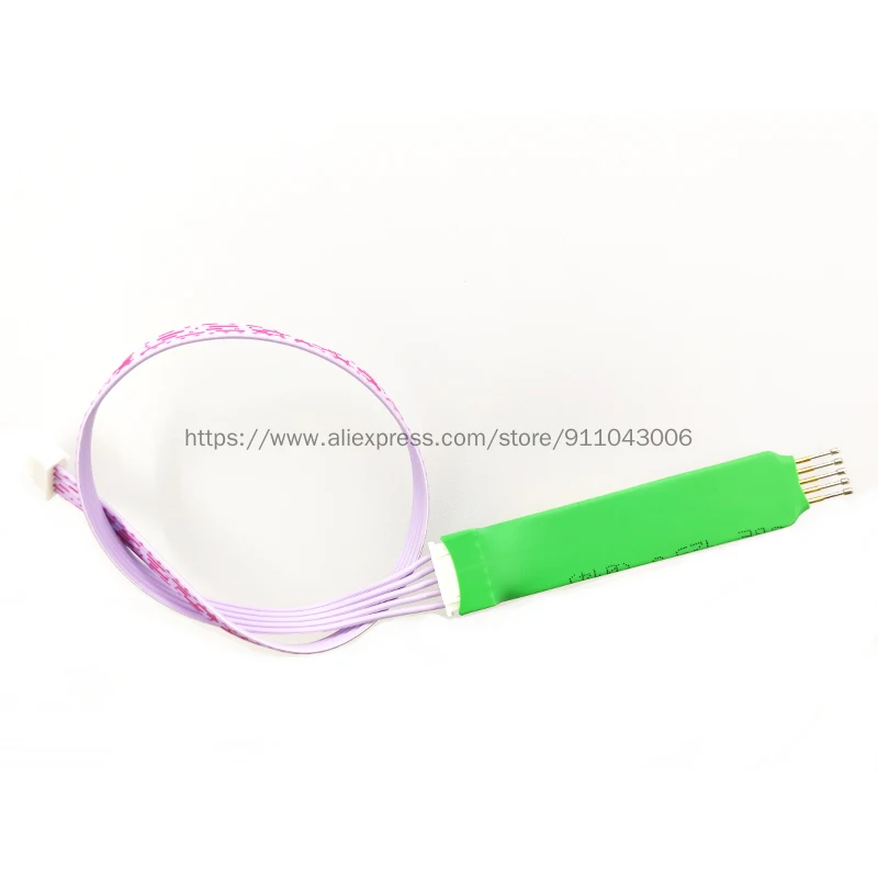 

STM32 Download Line Burning Probe Test Writing Program Thimble Retractable Spring Pin 2.54-4/5p Pin with Cable (diamond Head)