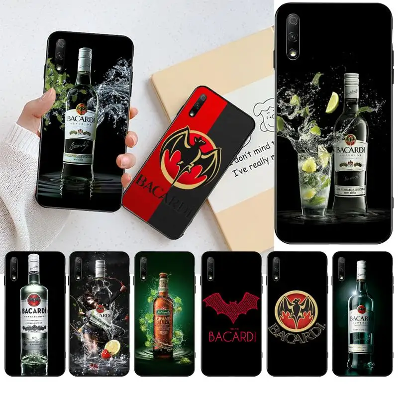 Чехол для телефона PENGHUWAN Bacardi Bat Black мягкий резиновый чехол из ТПУ Huawei Honor 20 10 9 8 8x 8c 9x