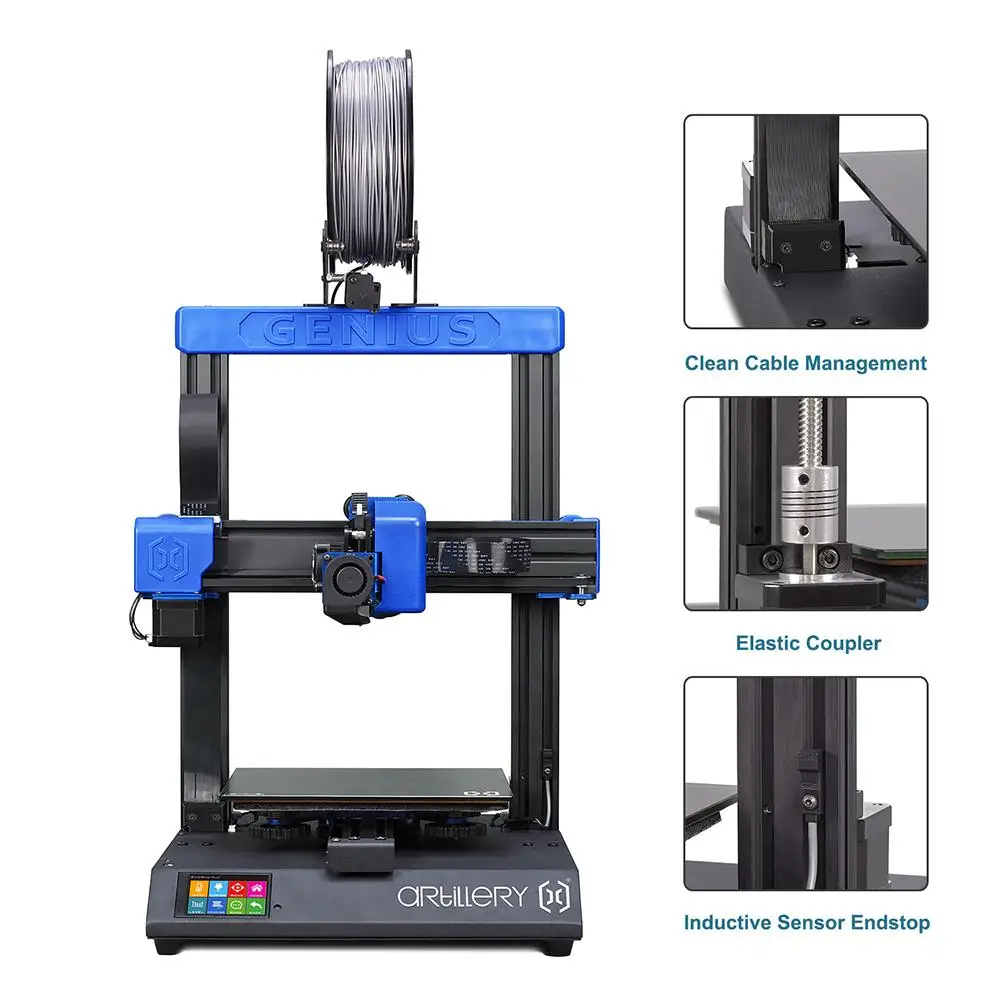 DIY 3d Принтер Комплект ультра-тихий шаговый двигатель 3d принтер TFT Функция касания экрана Поддержка нити runи функция отключения питания