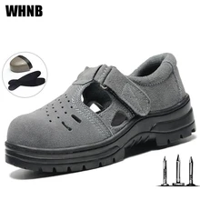 Летние сандалии с защитой от наводнений; устойчивые к ногам проникающие защитные туфли; нескользящие удобные легкие рабочие туфли