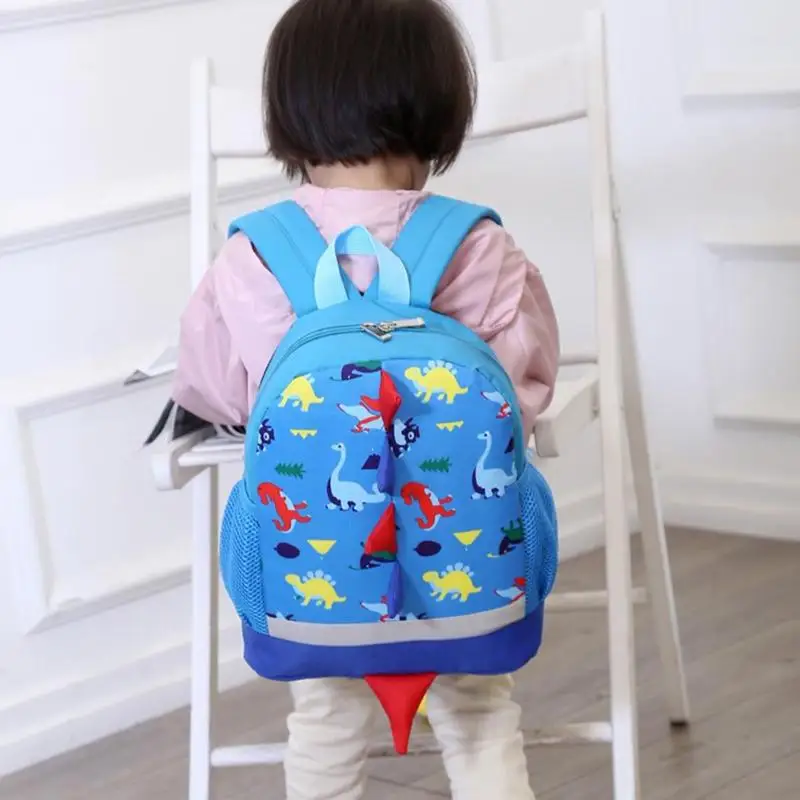 Милый школьный рюкзак, Детская сумка с защитой от потери, Мультяшные Животные Динозавр, Детские рюкзаки для детского сада, школьные сумки для маленьких мальчиков и девочек