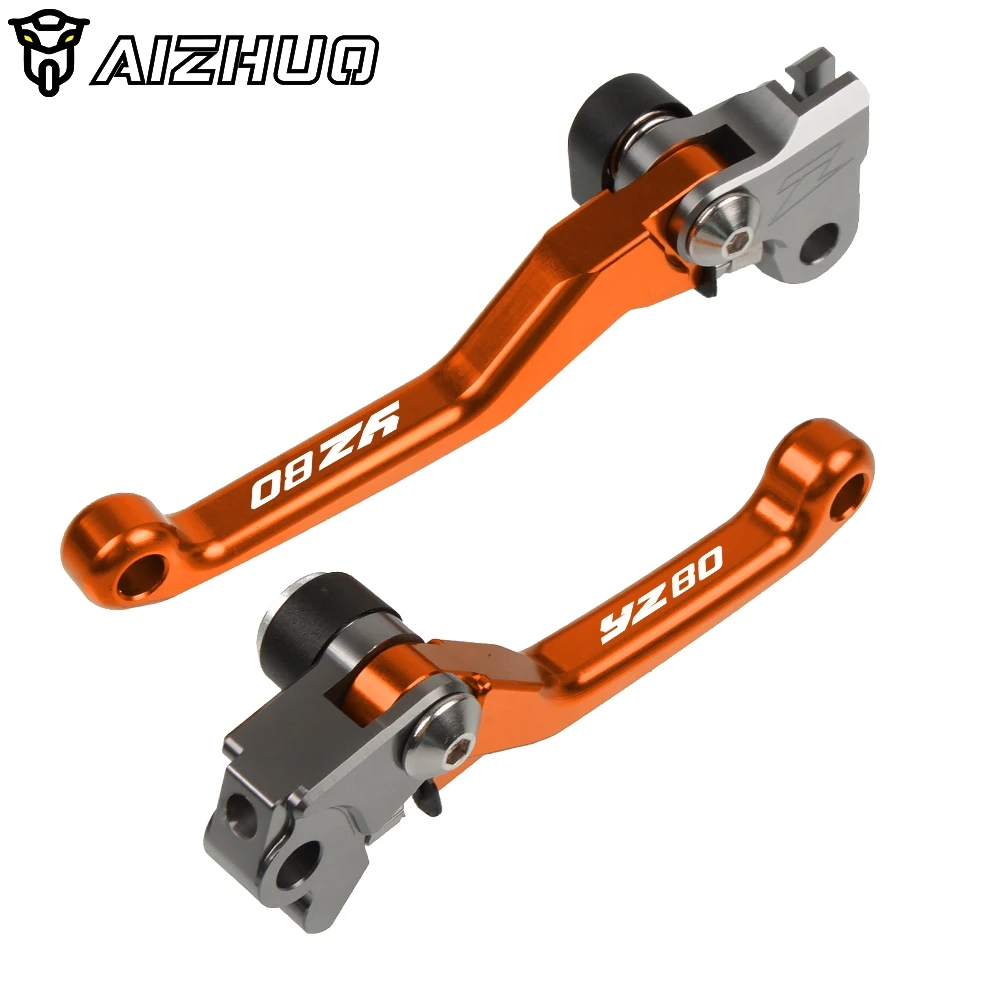Мотоциклетные Сводные сцепные рычаги для ДЕРТ Пит байка для Yamaha YZ80 YZ85 YZ 80 85 2001- 2013 2012 2011 2010 2009 2008 - Цвет: YZ80 ORANGE