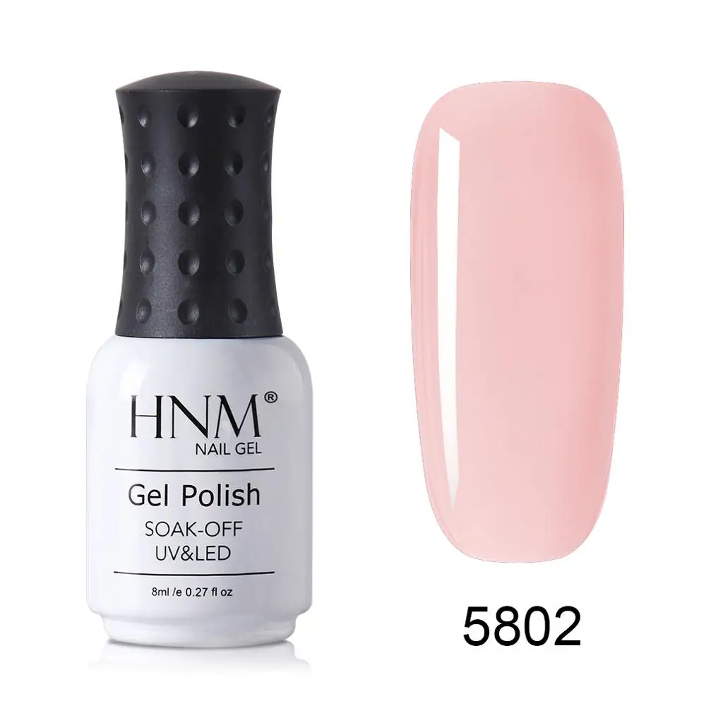 HNM New 8ml Glacier Black UV LED Gel Nail Polish Narl Art Soak Off Hybrid Varnish Lamp Semi Permanent Paint Lucky Lacquer Enamel - Цвет: 5802