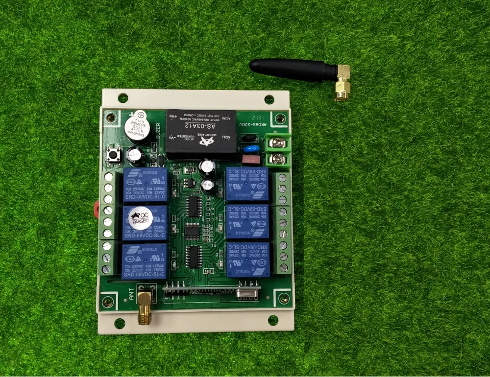 Промышленный секторный AC 110V 220V 6CH 10A RF беспроводной переключатель системы дистанционного управления с 300 M-1000 M дальний передатчик