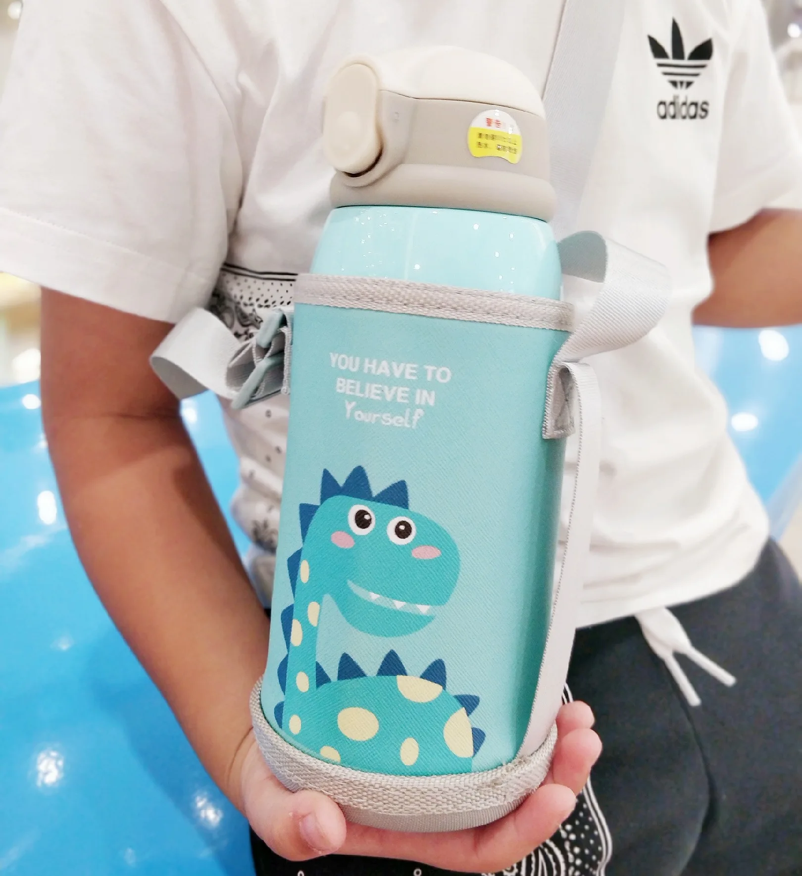 Kids Cartoon Drink Bottles Double Layers Stainless Steel Water Thermos Children Insulated Cups Portable Home School