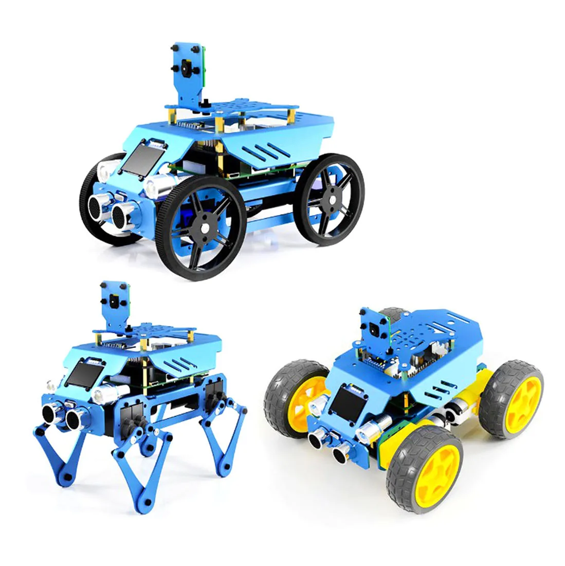 US $139.19 3In1 Aluminum Alloy Robot Set For Raspberry Pi43 Model BB OpenCV Target Tracking RealTime Video Transmission