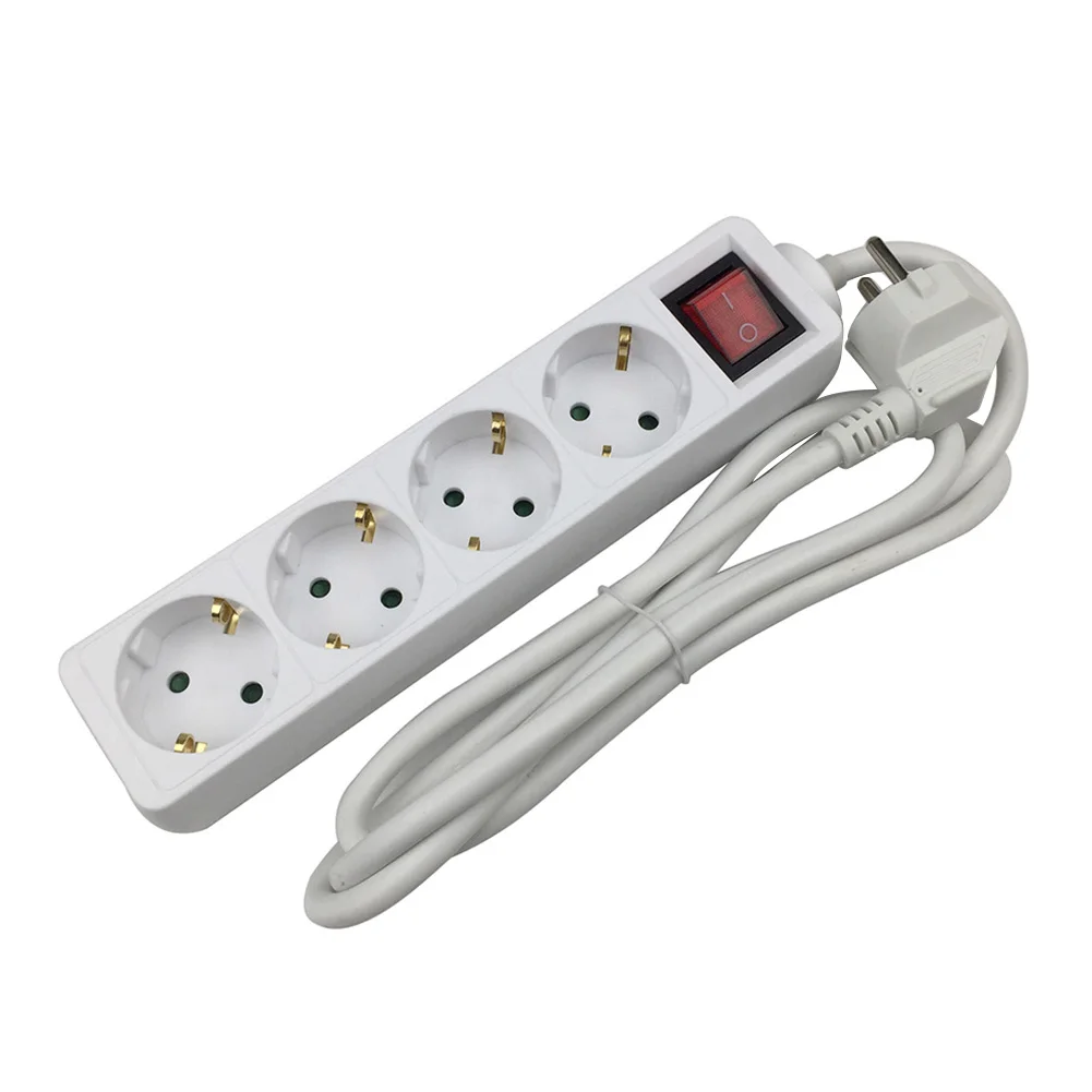 3/4/5/6 отверстий EU Plug Электронный Мощность полосы Быстрая зарядка расширители