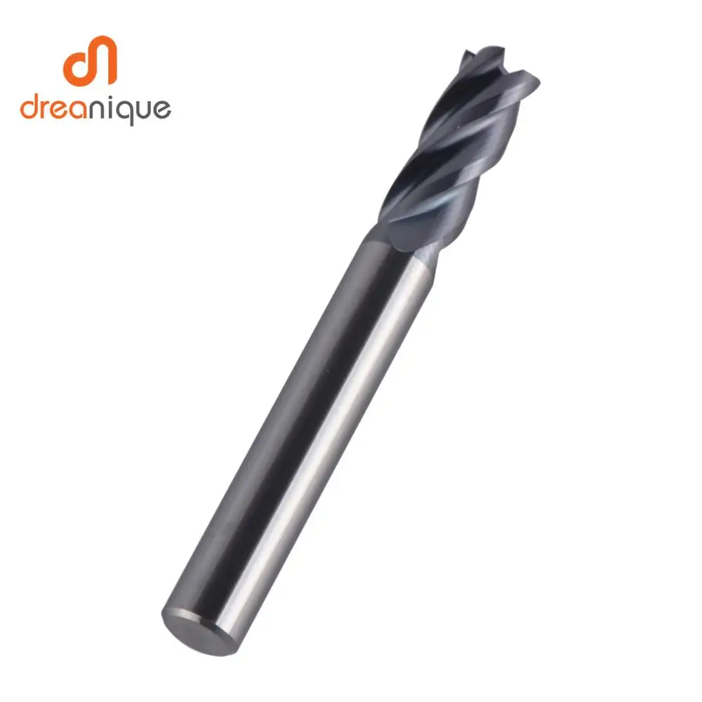fraise en bout Fraise en acier au tungstène acier inoxydable durable pour fraiseuse tournant le traitement fin en acier de moule D4*50 * 4T fraise en bout Fraise en acier au tungstène acier inoxydable durable pour fraiseuse tournant le traitement fin en acier de moule D4*50 * 4T