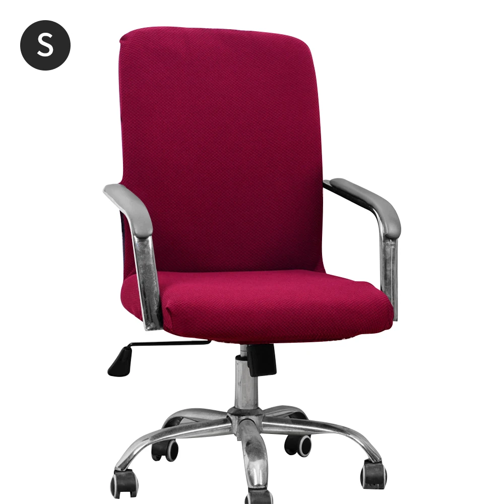 Wine red 50-58cm Спандекс бархат чехлы для стульев Чехлы для офисных стульев стрейч протектор чехлы для сидений чехол для гостиной свадьбы столовой сиденья - Цвет: Wine red 50-58cm
