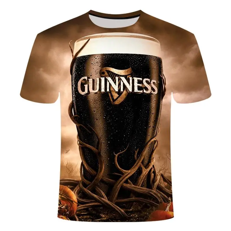 Fun T-Shirt Summer Men's Brand Round Neck T-Hirt Bell Beer Short Sleeve 3D TShirt Digital Printing T-Shirt Fun T-Shirt Summer Men's Brand Round Neck T-Hirt Bell Beer Short Sleeve 3D TShirt Digital Printing T-Shirt