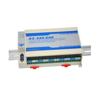 

8 Channel Industrial RS485 Signal Splitter 1 Port Rs232 Serial Port go to 8 Port RS485 Hub Photoelectric Isolation