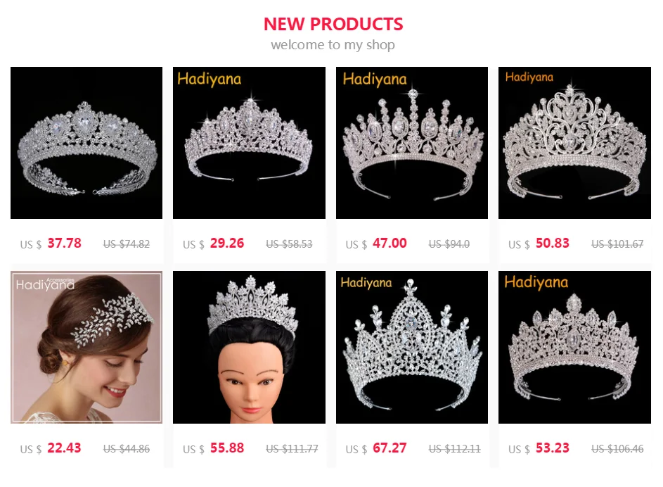 Sømil forbrydelse Ovenstående Hadiyana High Quality Queen Crown Sparkling AAA Cubic Zircon Jewelry Tiara  Fantastic Design Gold Plating Crown For Women BC3624 _ - AliExpress Mobile