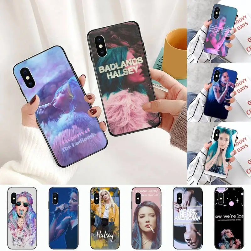 

Halsey Colors Lyrics Badlands Smart Phone Case for iPhone 11 12 pro XS MAX 8 7 6 6S Plus X 5S SE 2020 XR