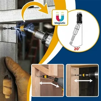

Portable Magnetic Screw Drill Tip Professional Durable Quick Change Metal Drilling Home Bit Holder Electromagnetic Locking 88mm
