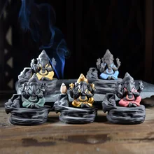 Quemador De Incienso азиатская благоприятная керамическая курильница для благовоний фиолетового цвета