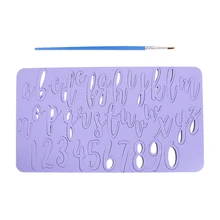 Nova ferramenta de bolo acrílico capital alfabeto/número em relevo cortador molde carta bolo/cookie cortador selo fondant ferramentas decoração do bolo