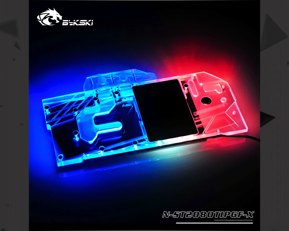 Bykski N-ST2080TIPGF-X, Full Cover Graphics Card Water Cooling Block, For Zotac RTX2080TI 8GD6 PGF OC  