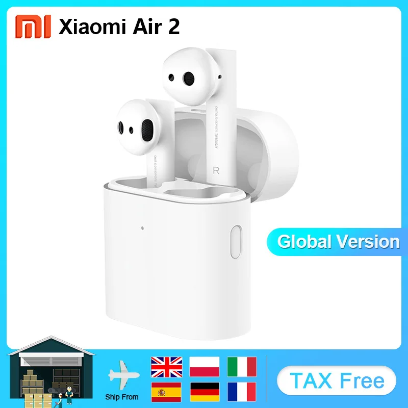 Xiaomi Air 2 настоящие беспроводные наушники TWS Bluetooth 5 0 Mi LHDC Стерео шумоподавление