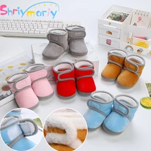 Outono inverno da criança do bebê sapatos de veludo de algodão infantil bonito artesanal botas casuais tênis antiderrapante macio sola da criança sapatos