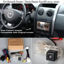 24 pin adaptör kablosu Renault Duster / Dacia Duster Facelift 2014 ~ % 2020 orijinal ekran ile uyumlu dikiz kamera OEM