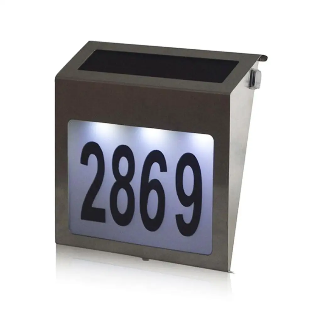 

Wall Light Solar House Address Light Walkway Lights Street Lamp Durable Hardlight Eco-Friendly LED Waterproof Landscape Garden