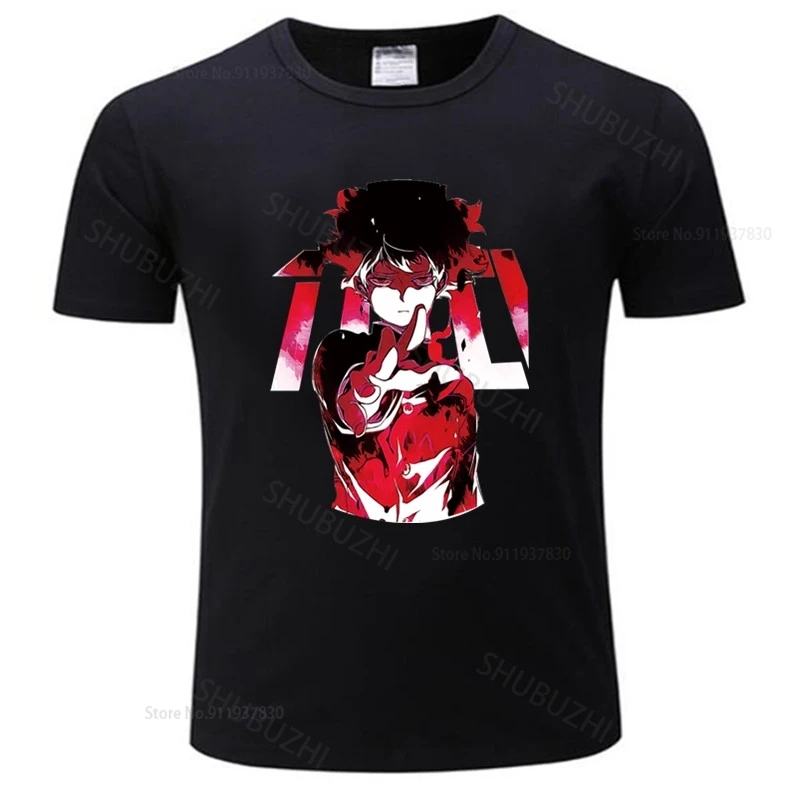 Мужская футболка с круглым вырезом модная брендовая черная новинка аниме манга
