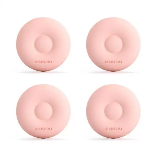 Pink Round Креативная настенная Защитная дверная ручка, защита Бампера, противоскользящая наклейка, самоклеящаяся резиновая круглая дверная накладка, дверной упор - Цвет: Pink Round