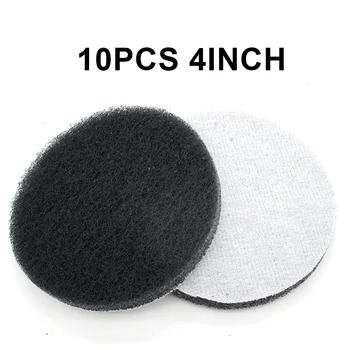 

10pcs 4/5 Inch Polishing Scrub Pad Hook & Loop Abrasive Disc Industrial Cleaning Polishing Stainless Steel Of Aluminum Copper