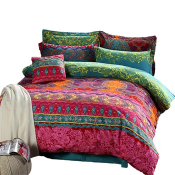 

Bohemian Quilt Bedding Set Luxury Bohemian Down Quilt Cover Pillow Case Home Furnishing Supplies